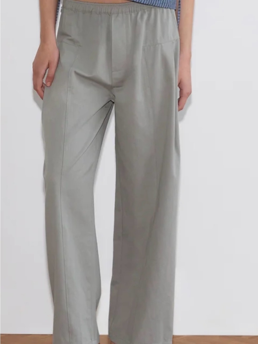 Deiji Studios Pleat Pant Sage Grey